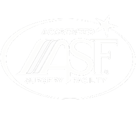 Accredited Surgery Facility logo with star.