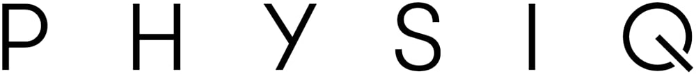 Stylized text spelling "PHYSIQ" in black.